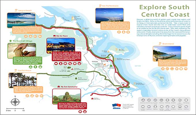Map of tourism products in Viet Nam’s central coast launched