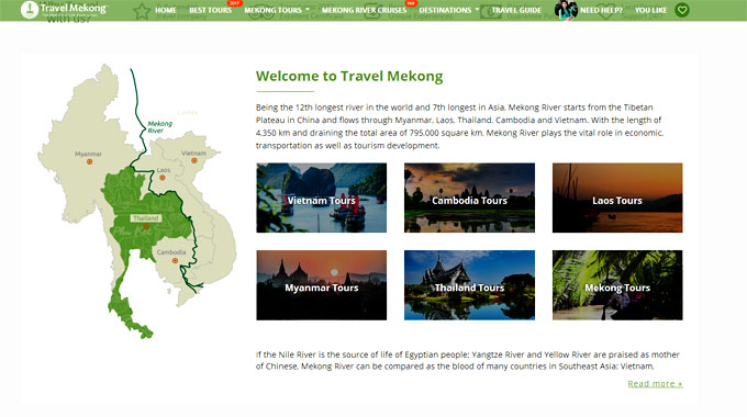 Travel Mekong offers great deals of tour packages on new website launch