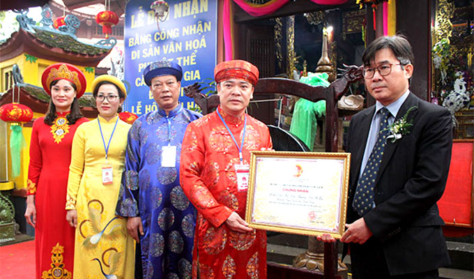 Festival of Ha, Thuong, Y Lan temples named national cultural heritage