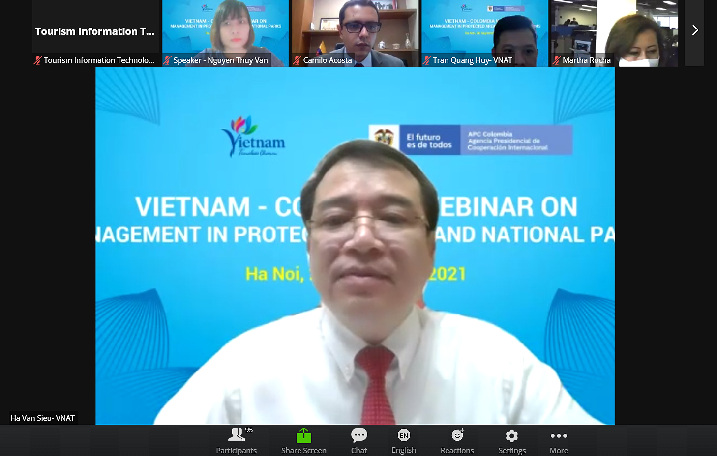 Vietnam and Colombia shares about management in protected areas and national parks
