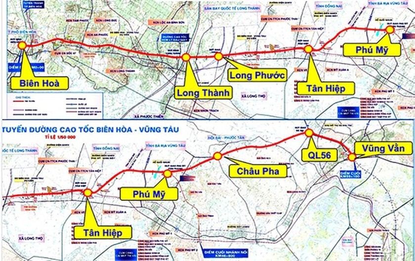 Over USD288 million component project of Bien Hoa – Vung Tau expressway approved