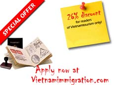Vietnam visa on arrival- special discount program on 2013